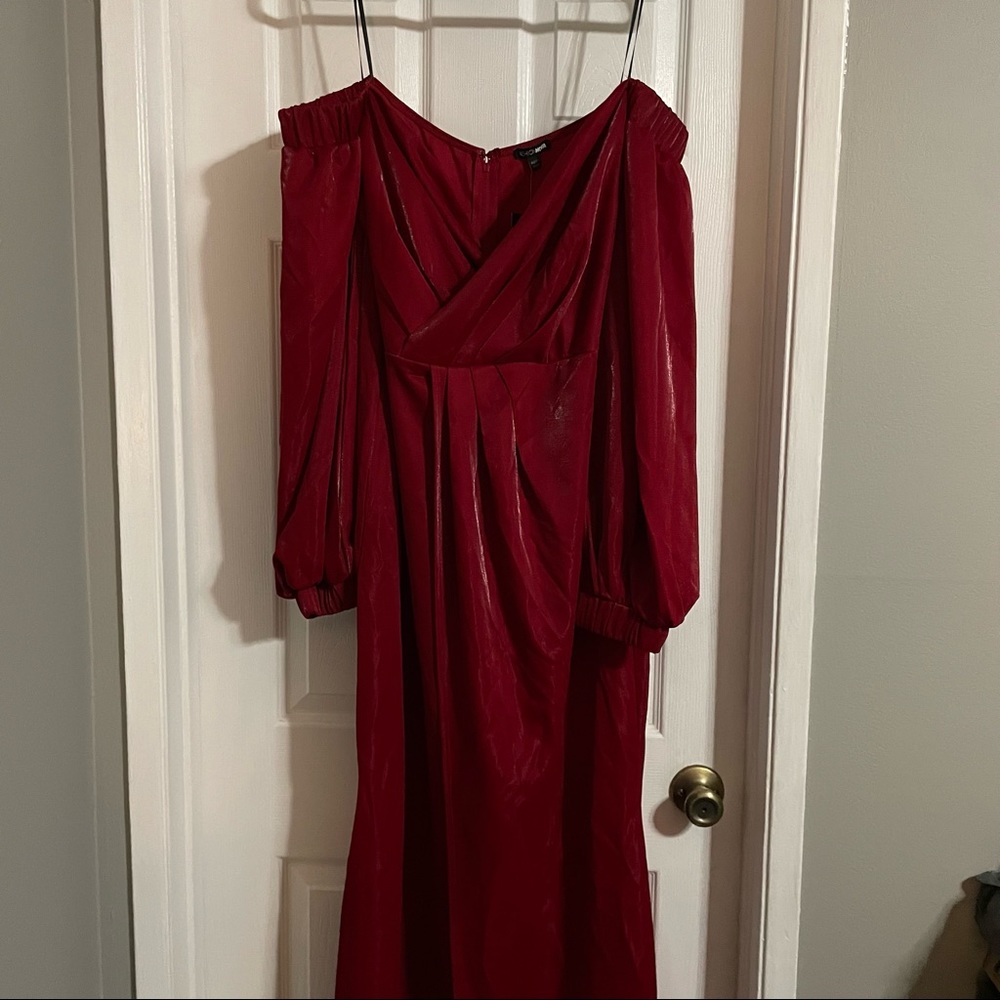 Not Ready For You Maxi Dress - Red - 2X